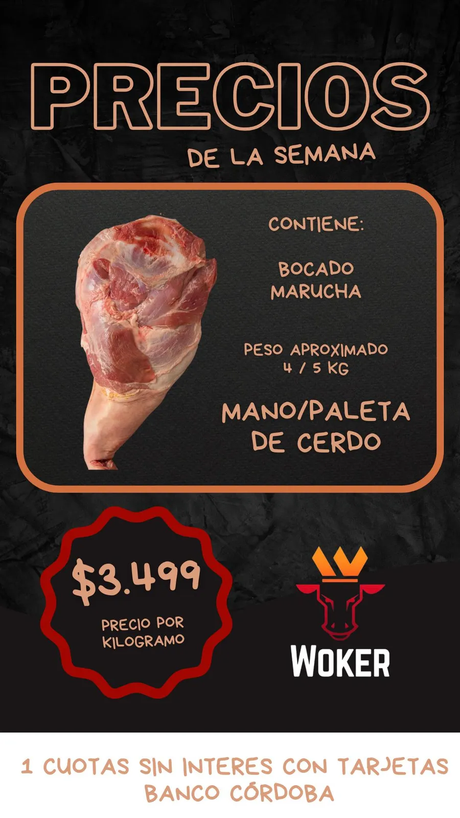 MANO PALETA CERDO